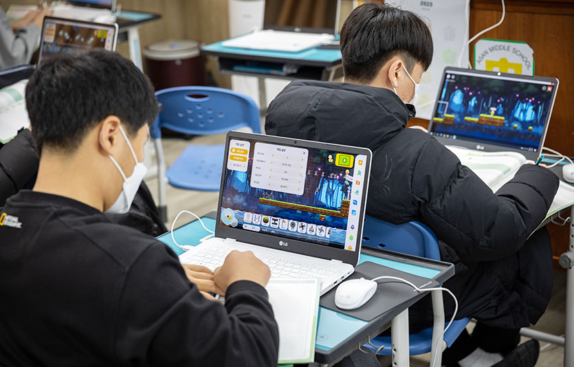 초등학생과 중학생을 위한 겨울방학 소프트웨어(SW)·인공지능(AI) 캠프 ‘디지털 새싹캠프’가 제주도 일대에서 진행된다. 사진=