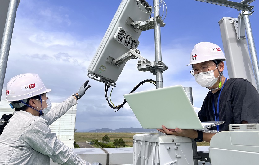 KT가 UAM 전용 5G 항공망 구축을 완료했다. 사진=KT