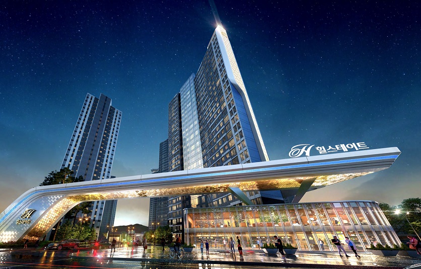 힐스테이트 구미 더클래스 조감도. 사진=현대건설<br>