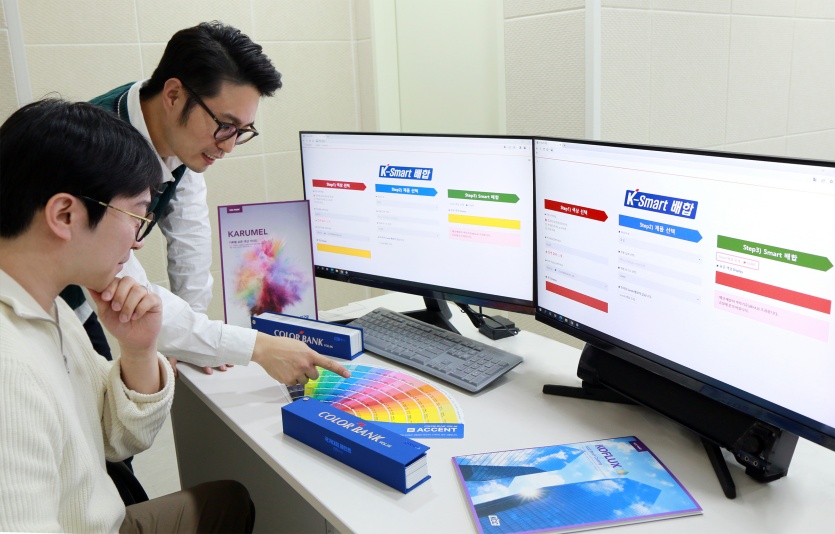 AI인캔 시스템 K-SMART 배합. 사진=KCC