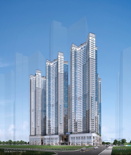 3D로 구축한 힐스테이트 선화 더와이즈 투시도. 사진=현대건설