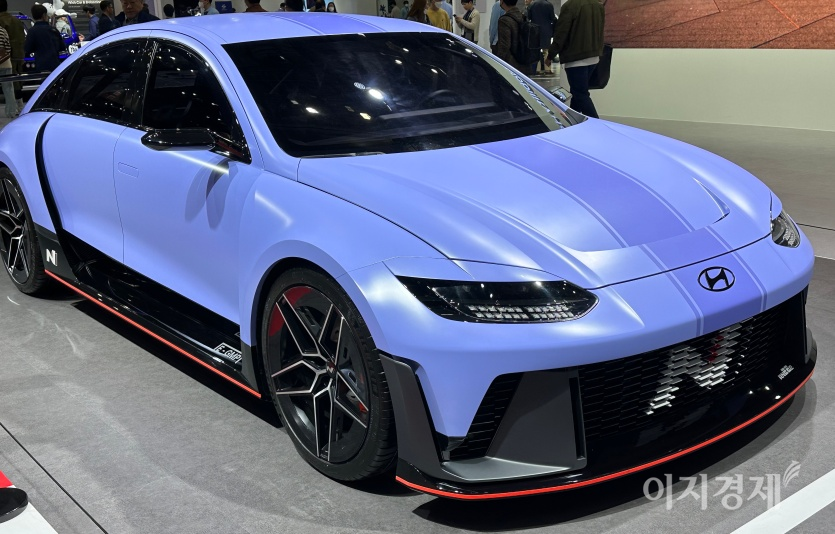 현대자동차 콘셉트카 N모델 RN22e 스포츠카 쿠페. 사진=최준 기자