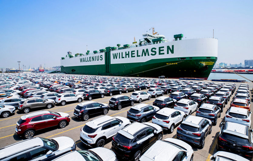 트레일블레이저의 인천 선적부두. 사진=한국GM