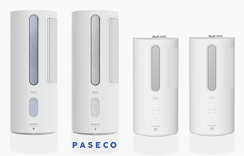 [이미지] (왼쪽부터) 파세코 창문형에어컨 프리미엄2 블루, 프리미엄2 실버, 프리미엄 미니.jpg