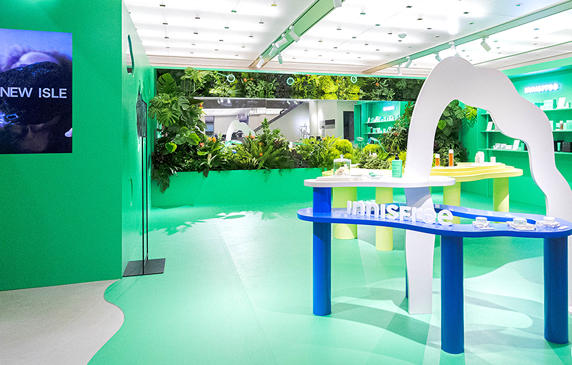 이니스프리가 서울 성수동 이구성수에서 ’더:뉴아일’ 팝업스토어를 운영한다. 사진=이니스프리