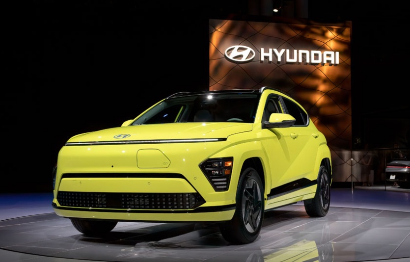 2023 뉴욕 국제 오토쇼에서 공개된 '디 올 뉴 코나'. 사진=현대자동차