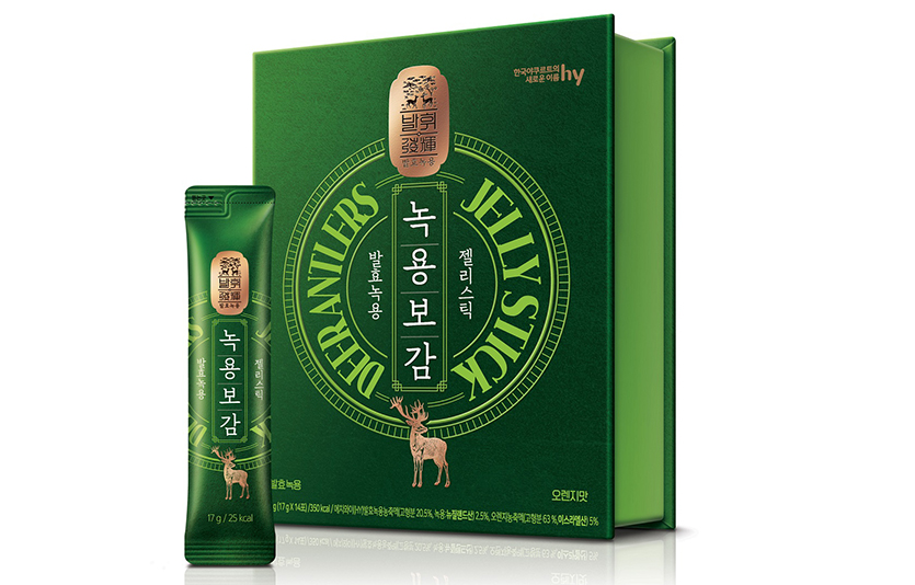 hy는 ‘발휘 발효녹용 녹용보감 젤리스틱’을 출시한다. 사진=hy