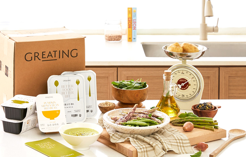 현대그린푸드 케어푸드 전문 브랜드 ‘그리팅’ 대표 제품. 사진=현대그린푸드