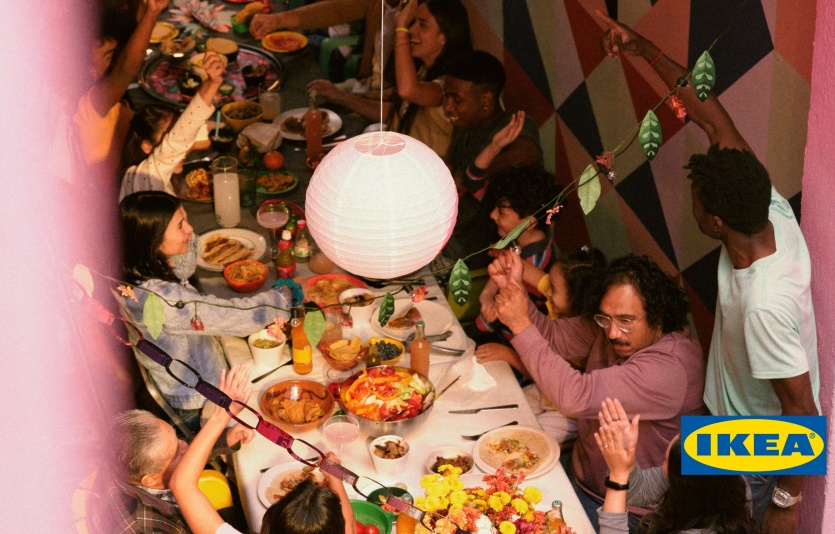 욈세시디그로 구성한 파티장. 사진=이케아