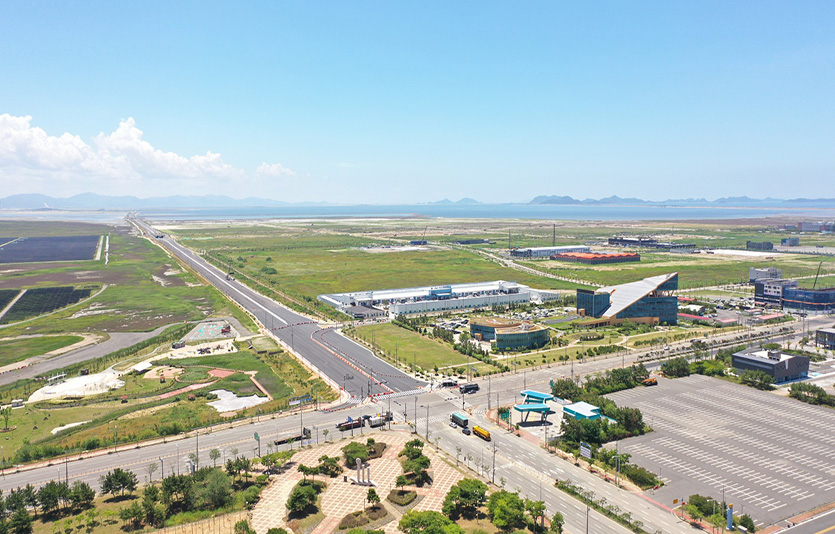 전라북도 군산시에 위치한 새만금국가산업단지 모습. 사진=LG화학