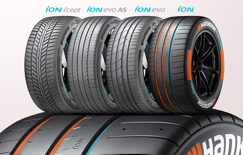 한국타이어앤테크놀로지 전기차 전용 타이어 브랜드 ‘아이온’ 이미지. 사진=한국타이어앤테크놀로지