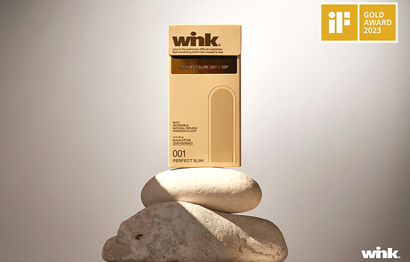 동아제약의 콘돔 브랜드 ‘윙크‘도 ’iF 디자인 어워드‘에서 금상을 수상했다. 사진=동아제약