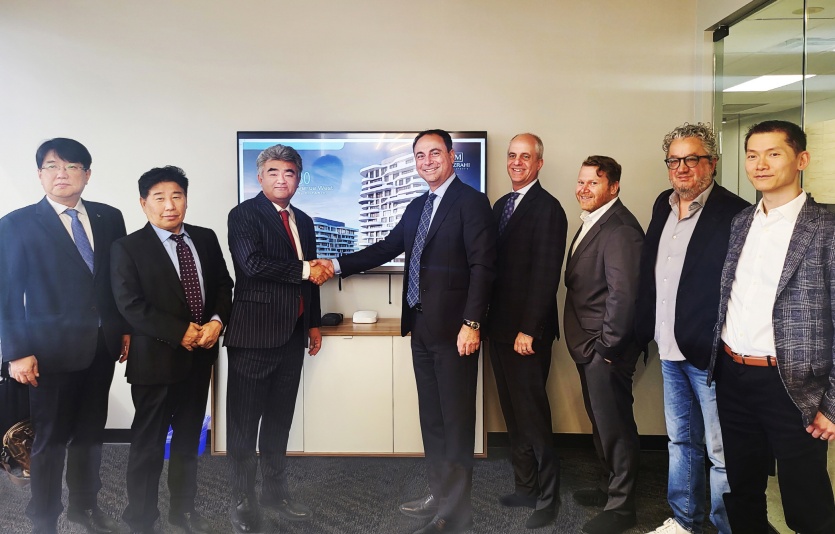 대우건설이 캐나다 현지에서 토론토 지역 사업추진 방안을 협의했다. 사진=대우건설