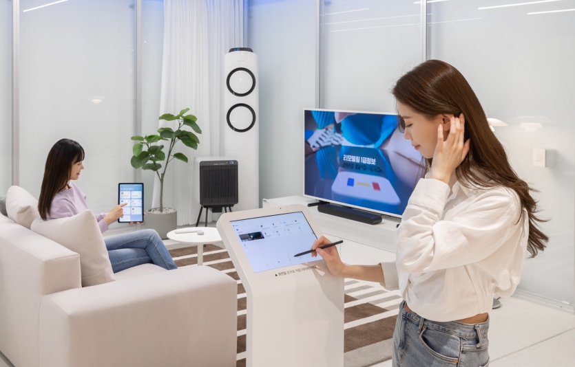 하남점의 스마트홈 체험 공간. 사진=한샘