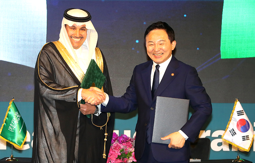 한-사우디 양국은 미래 모빌리티 및 혁신 분야와 도로 분야 협력 양해각서(MOU)를 체결했다. 사진=뉴시스