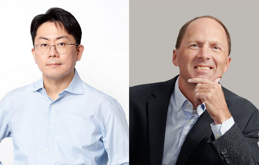 (왼쪽부터) 솔리다임 각자대표 노종원·데이비드 딕슨. 사진=SK하이닉스