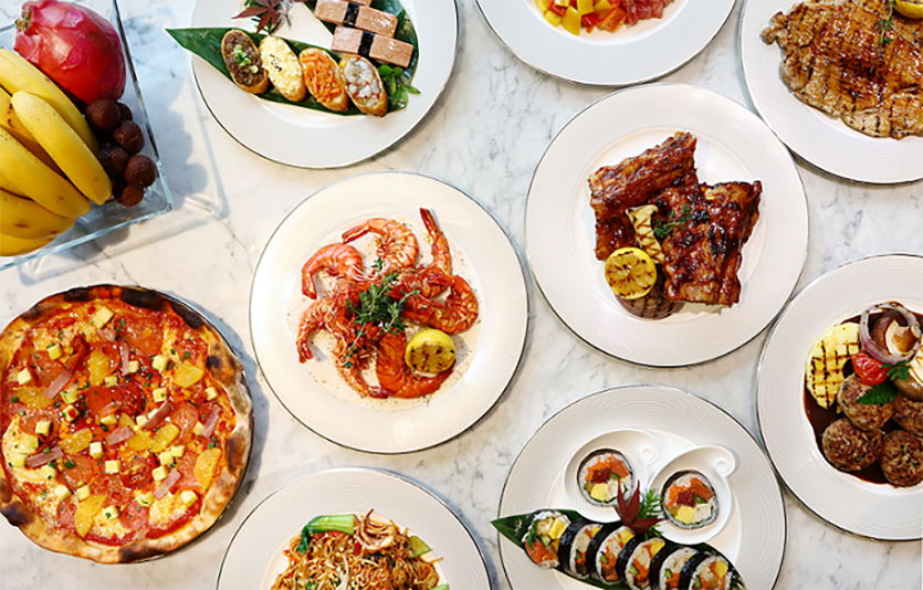 메종 글래드 제주의 프리미엄 뷔페 레스토랑 ‘삼다정’은 하와이를 느낄 수 있는 ‘알로하 하와이 프로모션’을 선보인다. 사진=글래드 호텔앤리조트