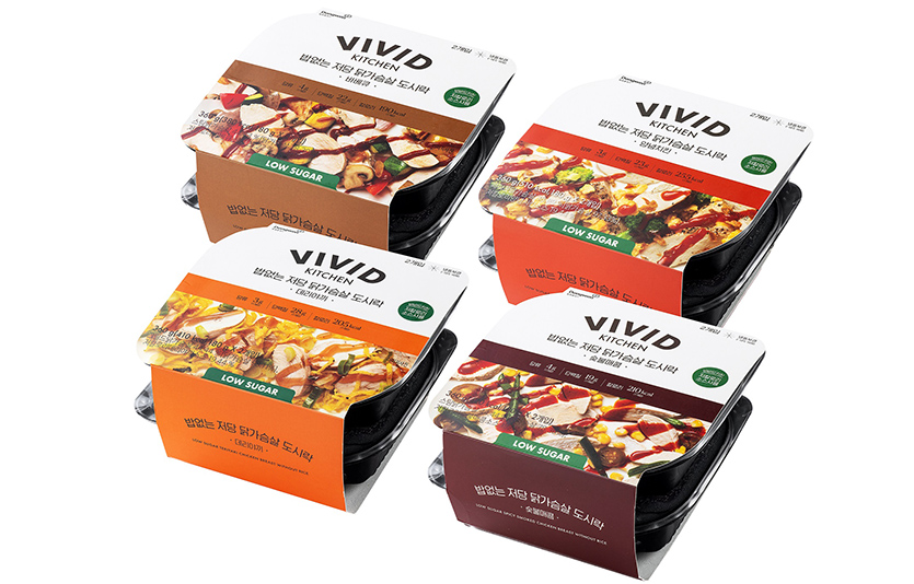 동원홈푸드 ‘비비드키친’은 건강한 식단 관리를 위한 ‘밥없는 저당 닭가슴살 도시락’을 선보였다. 사진=동원홈푸드