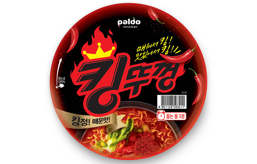 국내에서 가장 매운 컵라면 ‘킹뚜껑’ 누적 판매량이 1000만개를 돌파했다. 사진=hy