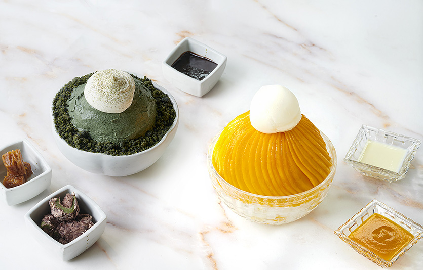 JW 메리어트 호텔 서울 더 라운지에서는 새롭게 구성한 빙수 2종을 선보인다. 사진=JW 메리어트 호텔 서울