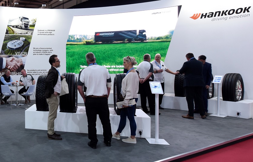 한국타이어가 작년에 이어 영국 '로드 트랜스포트 엑스포'에 참가한다. 사진=한국타이어