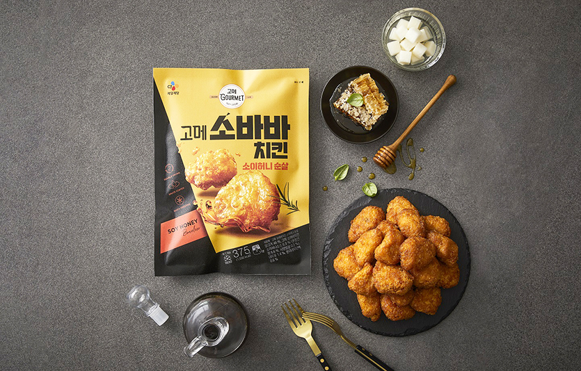 CJ제일제당 ‘고메 소바바치킨’ 연출 이미지. 사진=CJ제일제당