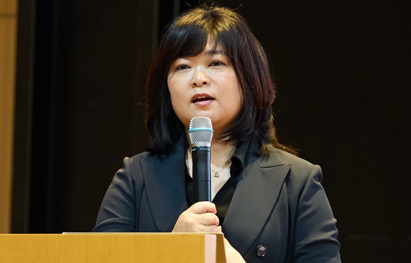 2023 CJ ENM 컬처TALK에서 김숙 박사가 발표하는 모습. 사진=CJ ENM