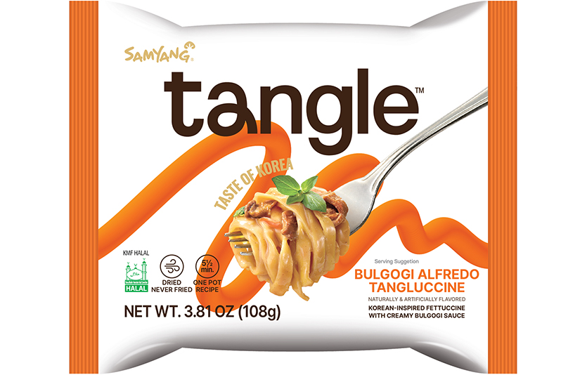 삼양식품이 신규 런칭한 해외전용 건면브랜드 탱글 불고기 알프레도 탱글루치니. 사진=삼양식품