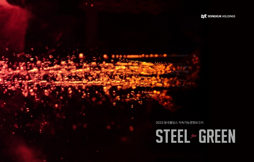 동국홀딩스 지속가능경영보고서 표지. 사진=동국제강그룹