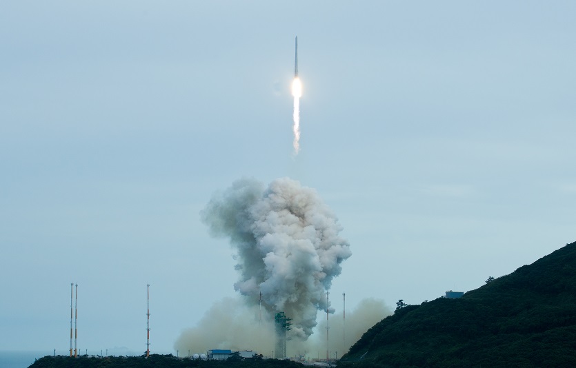 우리 독자기술로 개발한 누리호 3차 발사가 성공적으로 이뤄지면서 뉴스페이스 시대가 본격 개막했다. 사진=과학기술정보통신부<br>