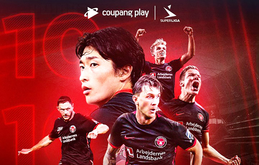 쿠팡플레이는 덴마크 프로축구리그 수페르리가의 2023-2024시즌 미트윌란 FC 경기를 독점 생중계한다. 사진=쿠팡플레이