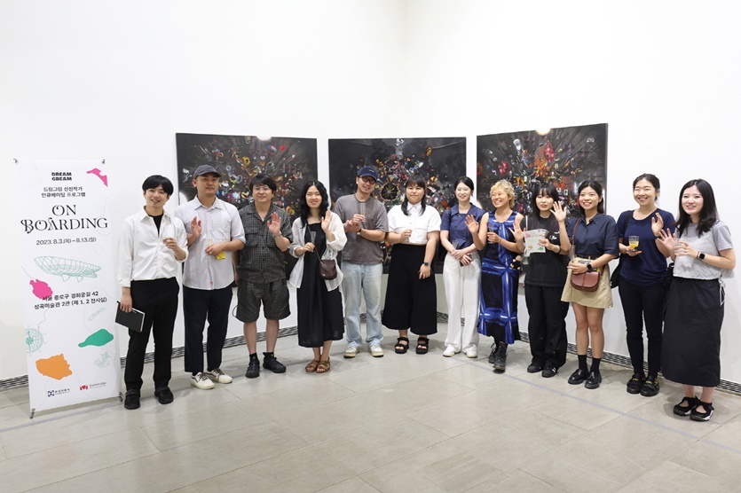 한성자동차 미술영재 장학사업 ‘드림그림(Dream Gream)’ 신진작가 인큐베이팅 프로그램 On boarding 전시회. 사진=한성자동차