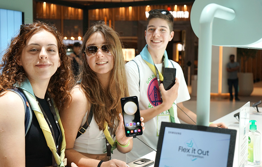 1일 아랍에미레이트 두바이의 '두바이 몰'에 위치한 ‘갤럭시 익스피리언스 스페이스. 사진=삼성전자