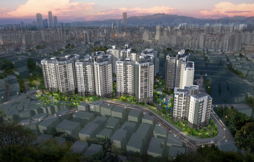 상도 푸르지오 클라베뉴 야경투시도. 사진=대우건설