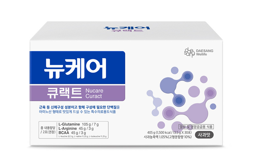 욕창 및 화상환자를 위한 메디푸드 뉴케어 ‘큐랙트’. 사진=대상웰라이프