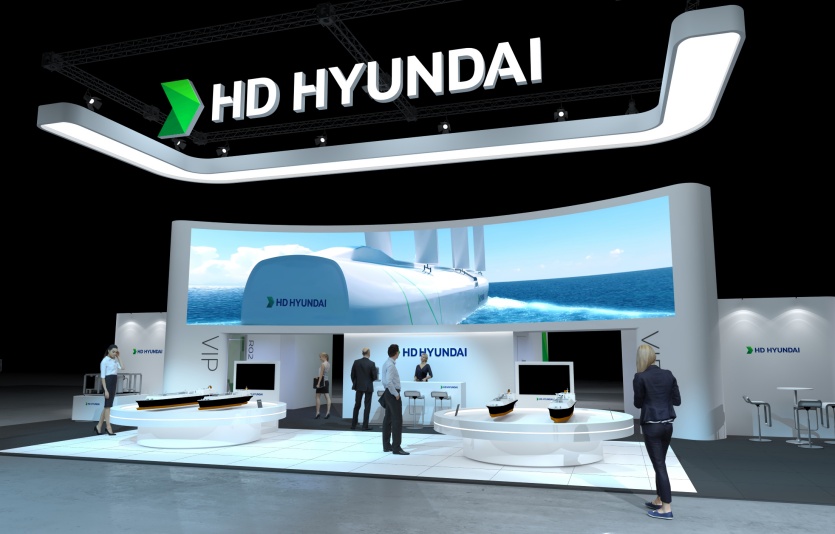 '가스텍 2023' 행사에 마련된 HD현대 부스 조감도. 사진=HD현대