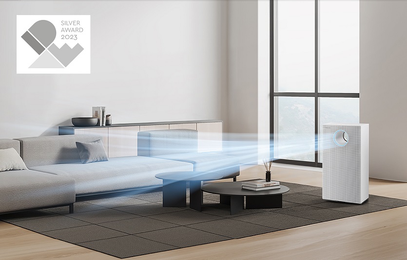 [사진자료1] 코웨이 멀티액션 공기청정기2, 2023 IDEA 디자인 어워드 은상 수상.jpg