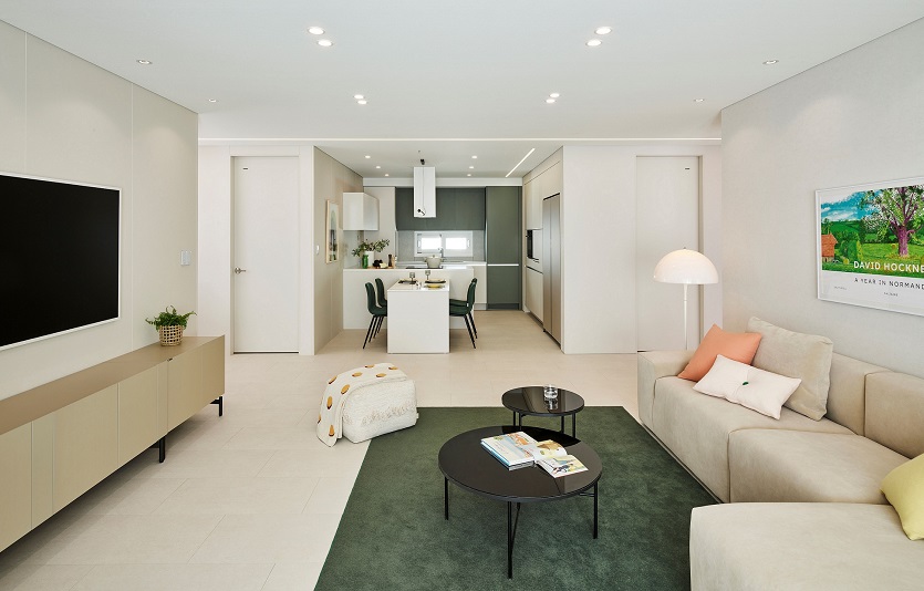 [한샘사진자료3] 한샘 책임시공으로 완성한 스타일패키지 상품 '슬림뉴트럴' 모습. .jpg