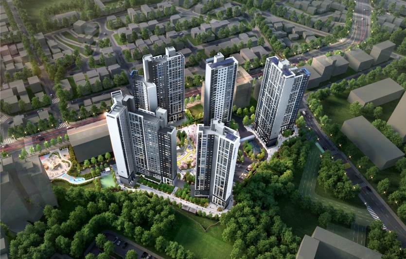 포레나 인천학익 조감도. 사진=한화