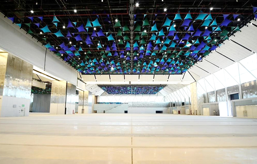 인도국제전시컨벤션센터(IICC) 전시홀. 사진=메쎄이상