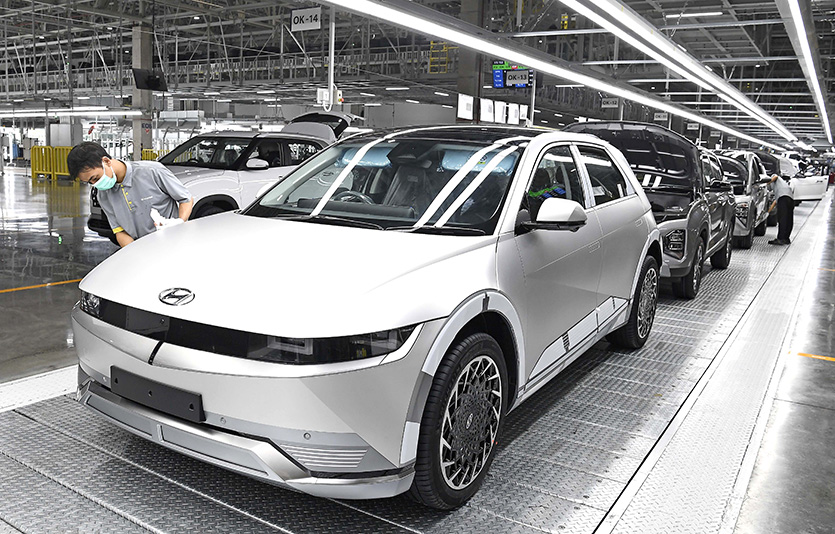 현대차 인도네시아 공장에서 전기차 ‘아이오닉 5’가 생산되고 있다.
사진=현대자동차그룹