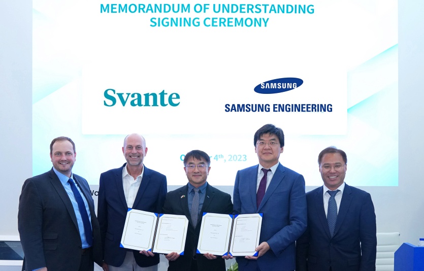 삼성엔지니어링과 스반테 협약식. 사진=삼성엔지니어링