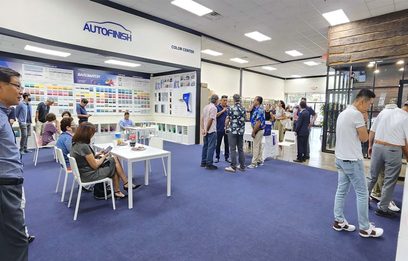 미국 컬러센터 내부. 사진=KCC