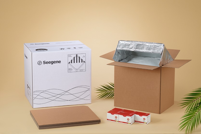 씨젠 ESG 친환경 운송포장박스. 사진=씨젠
