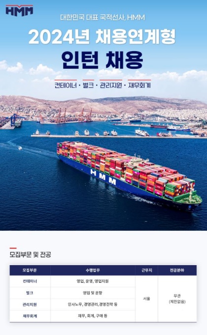 HMM 채용모집 포스터. 사진=HMM