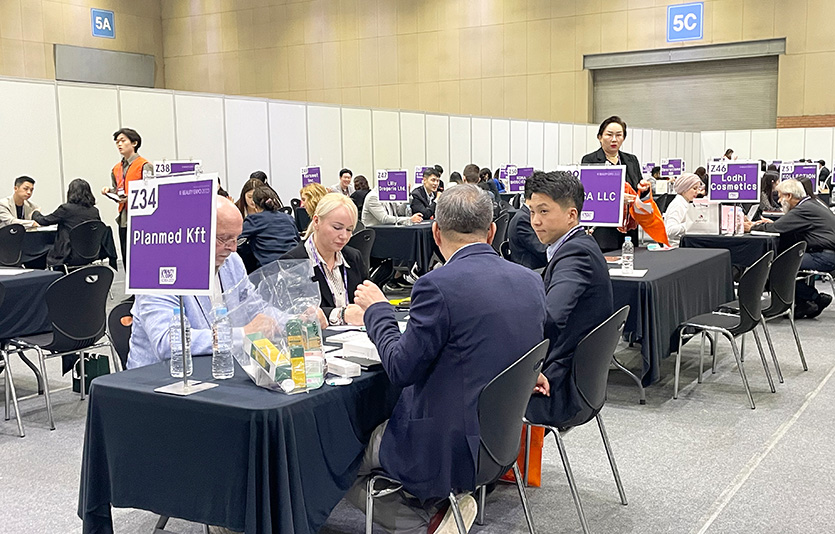 ‘K-뷰티 엑스포 코리아’ 수출상담회 현장. 사진=킨텍스