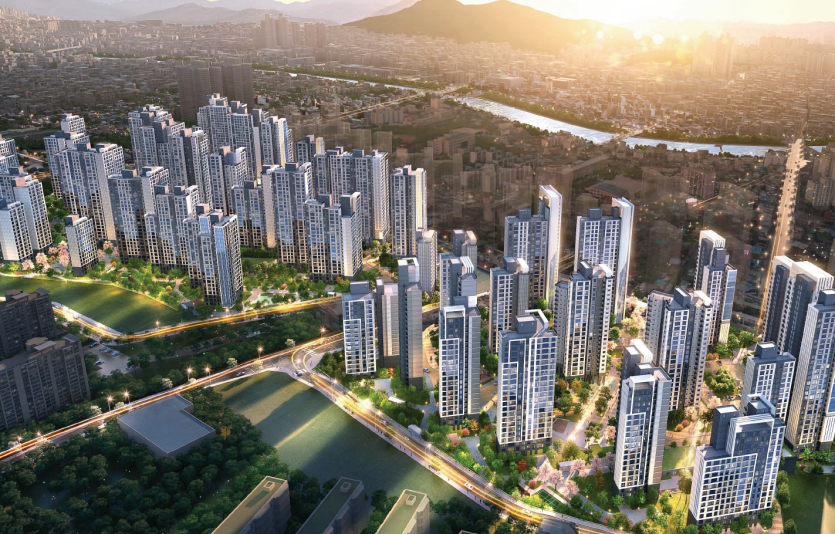 청주사모2구역 재개발 조감도. 사진=대우건설