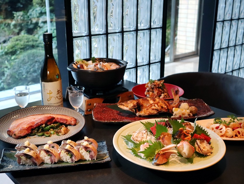 제주도 특산물을 활용한 갓포요리를 선보이는 ‘갓포아키(KAPPO AKII) 제주’. 사진=글래드 호텔앤리조트