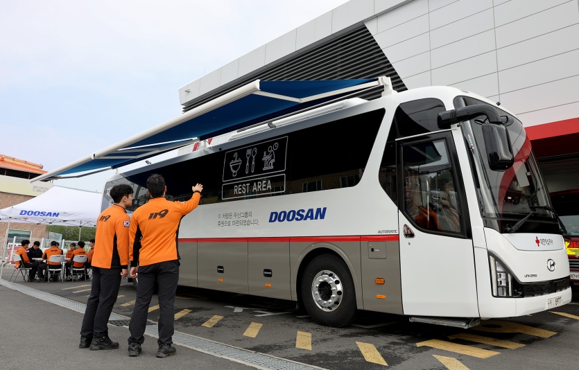 두산 회복버스 외관. 사진=두산