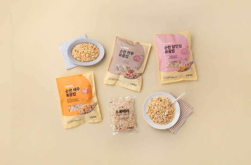 초록베베 순한볶음밥 3종. 사진=초록마을